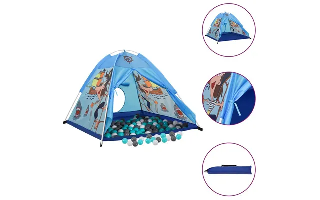 Legetelt Til Børn Med 250 Bolde - 120 × 120 × 90 Cm, Blå
