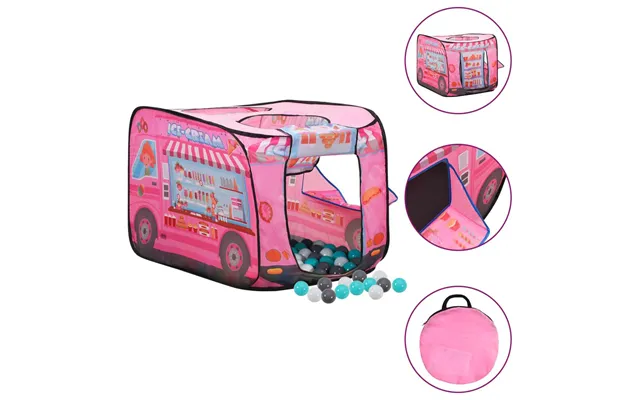 Legetelt Til Børn Med 250 Bolde - Pink 70 × 112 × 70 Cm