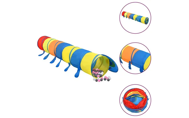 Legetunnel Til Børn 245 Cm 250 Bolde Polyester Flerfarvet