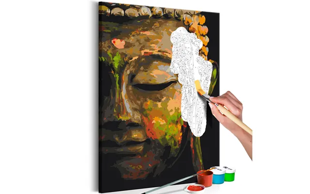 Mal Efter Tal Buddha I Skyggen 40 X 50 Cm