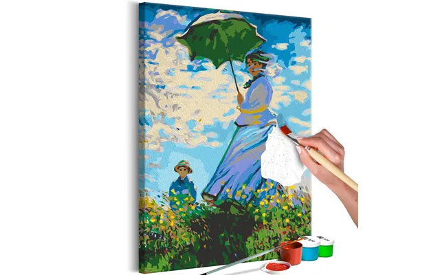 Mal Selv Billede - Claude Monet Woman With A Parasol 40 X 60 Cm