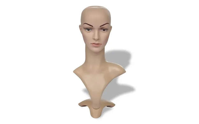 Mannequinhoved Kvinde - Lys Hudtone, 51 Cm