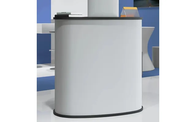 Messedisk 90×48×93 Cm - Foldbar I Konstrueret Træ, Sort Hvid