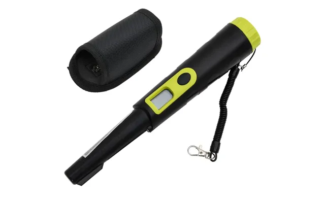 Metaldetektor Pinpointer Med Lcd-skærm - Sort Gul