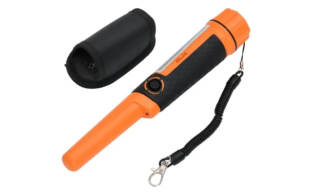 Metaldetektor Pinpointer - Orange, 360 Scanning, Vandtæt
