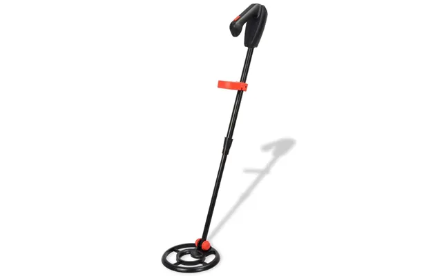 Metaldetektor Til Børn Med Lcd - Justerbart Skaft 120 Cm, Sort Rød