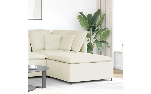 Modulær Sofa Fodskammel 100 X 100 X 48 Cm Cremefarvet