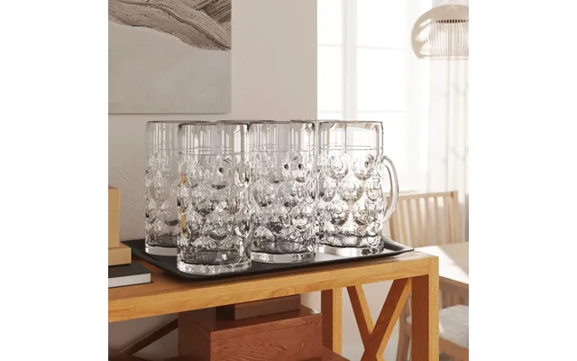 Ølglas 6 Stk. Med Håndtag 1000 Ml