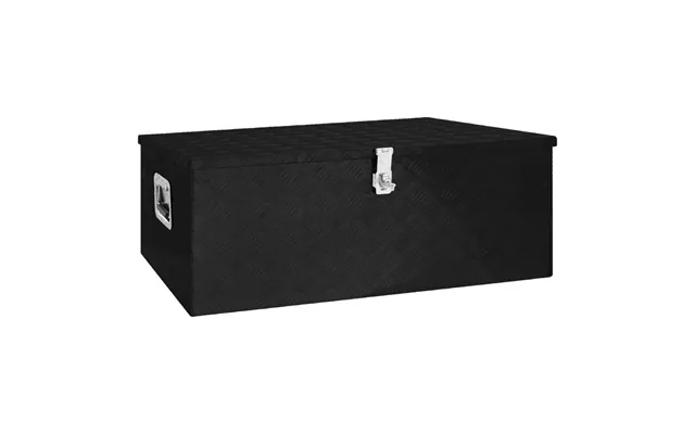 Opbevaringskasse I Aluminium - 100 × 55 × 37 Cm, Sort