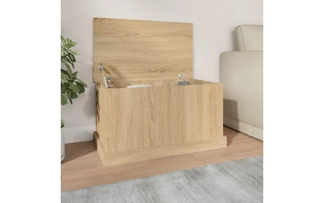 Opbevaringskasse I Sonoma Eg 70×40×38 Cm - Konstrueret Træ Med Låg