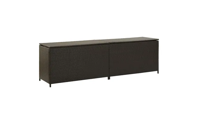 Opbevaringskasse Til Haven I Polyrattan - 200 × 50 × 60 Cm, Brun