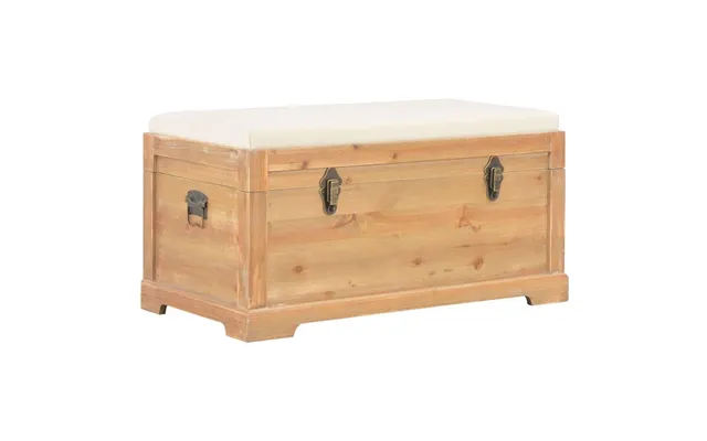 Opbevaringskiste Med Hynde 80 X 40 X 40 Cm Mdf