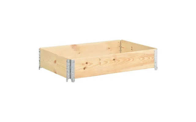 Pallekasse 50 X 100 Cm I Massivt Fyrretræ - Stabelbar Og Sammenklappelig