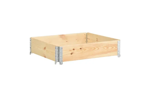Palleramme 100 × 100 Cm I Massivt Fyrretræ - Stabelbar Og Sammenfoldelig