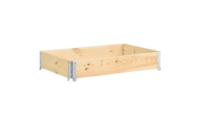 Palleramme 80 × 120 Cm I Massivt Fyrretræ - Sammenklappelig Og Stabelbar