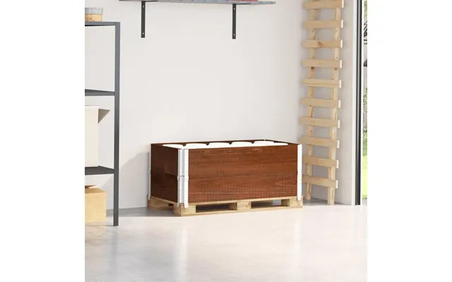 Pallerammer - 2 Stk. 100 × 50 Cm I Massivt Fyrretræ, Brun