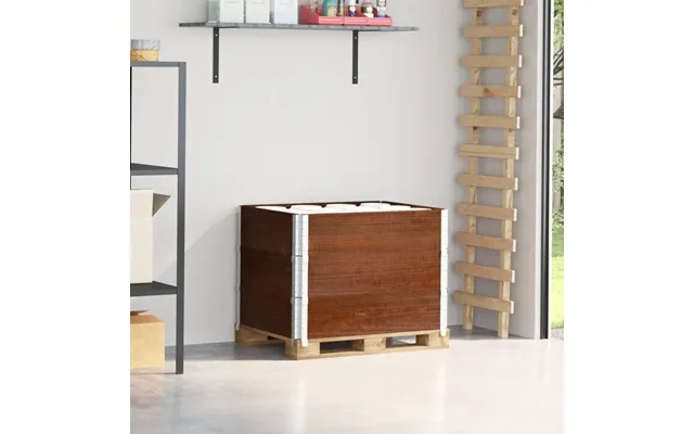 Pallerammer 3 Stk. 80×60 Cm I Massivt Fyrretræ - Brun