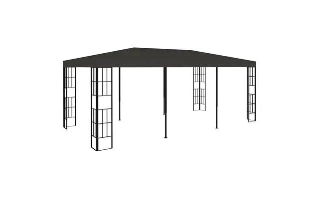 Pavillon 3×6 M - Antracitgrå Festtelt Med Stålkonstruktion