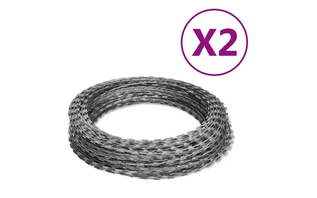 Pigtråd - 2 Ruller Spiralformet, Galvaniseret Stål, 100 M