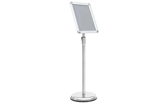 Plakatstativ A4 I Aluminiumslegering - Sølvfarvet, Højdejusterbart