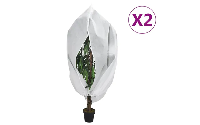Plantebeskyttelse Med Lynlås - 2 Stk. Plantefleece 70 G M , 3,14 × 2,5 M