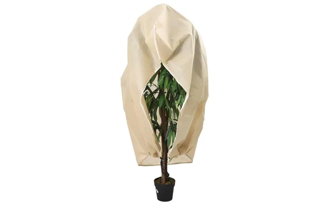 Plantebeskyttelse Med Lynlås 70 G M - 3,14 × 2,5 M, Beige