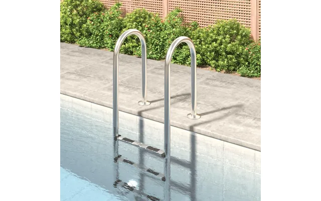 Poolstige I 304 Rustfrit Stål 54 X 38 X 158 Cm Til Nedgravet Pool