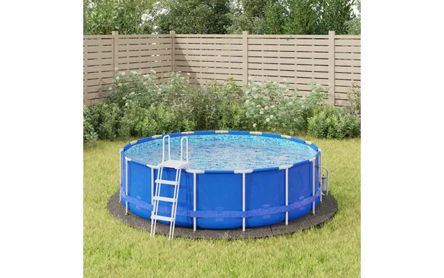 Poolunderlag Ø366 Cm I Polyester-geotekstil - Lysegrå