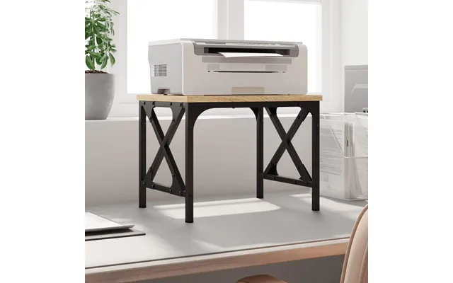 Printerstativ 40 × 30 × 31 Cm - Konstrueret Træ, Sort Sonoma-eg
