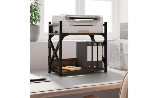 Printerstativ I Brun Eg - 40 × 20 × 40 Cm, 2 Hylder