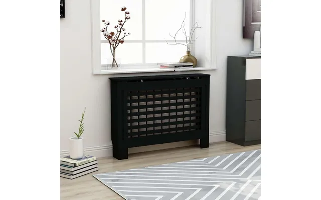 Radiatorskjuler 112×19×81,5 Cm I Mdf - Sort