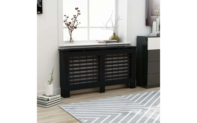 Radiatorskjuler 152×19×81,5 Cm I Mdf - Sort
