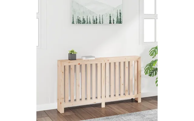 Radiatorskjuler 153×19×84 Cm I Massivt Fyrretræ - Med Hylde Og Lameldesign