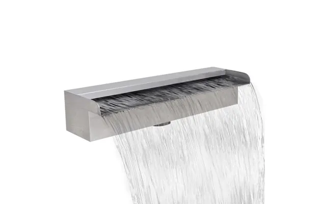 Rektangulært Vandfald Til Pool Dam I Rustfrit Stål - 45 Cm