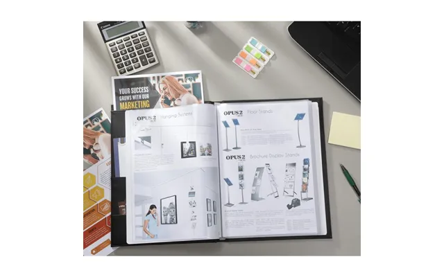 Rillstab Demomappe Ambassador Luxe A4 10 Lommer Sort