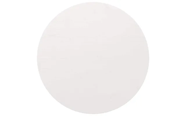 Rund Bordplade Ø90 X 2,5 Cm - Massivt Fyrretræ, Hvid