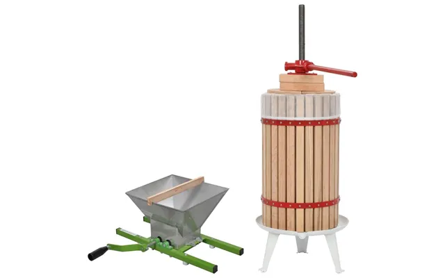 Sæt Med Frugt- Og Vinpresser Og Kværn - 30 L Presser 7 L Kværn