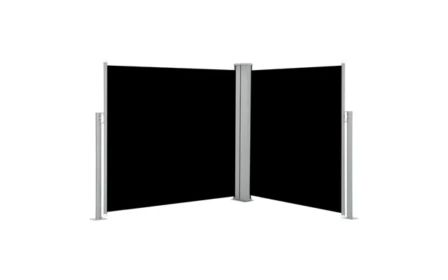 Sammenrullelig Sidemarkise 120 × 600 Cm - Sort