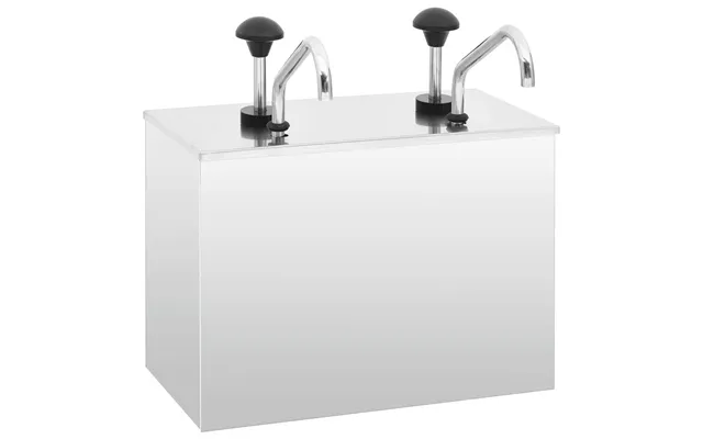 Saucedispenser 2 X 3,5 L I Rustfrit Stål - Pumpedispenser Til Buffet Og Køkken