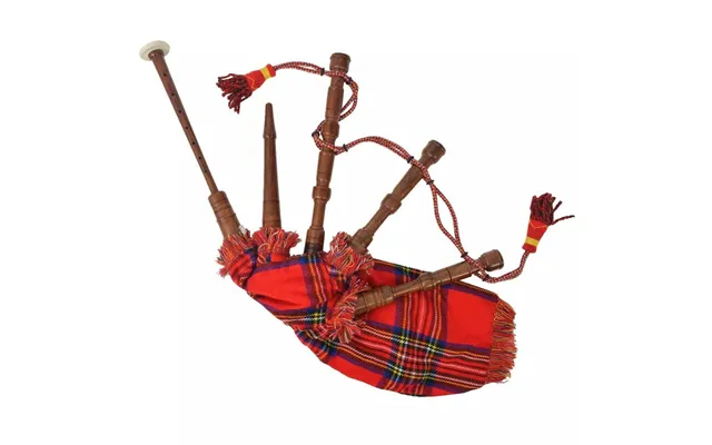 Scottish Great Highland Sækkepibe Til Børn Med Rød Tartan