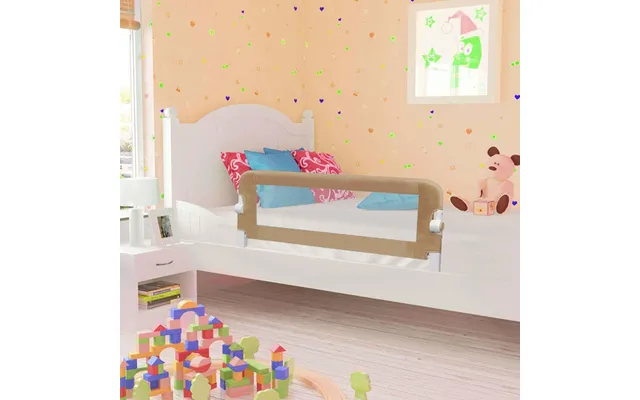 Sengegelænder Til Barneseng 102 × 42 Cm - Polyester, Gråbrun
