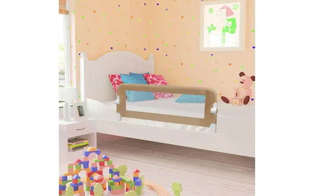 Sengegelænder Til Barneseng 120 × 42 Cm - Polyester, Gråbrun