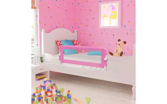 Sengegelænder Til Barneseng 120 × 42 Cm - Polyester, Pink