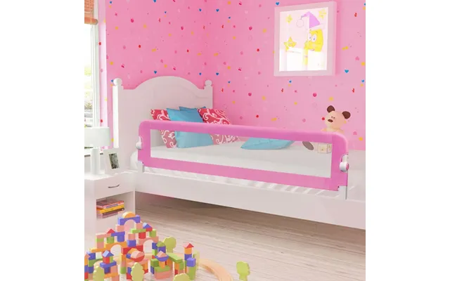 Sengegelænder Til Barneseng 180 × 42 Cm - Polyester, Pink