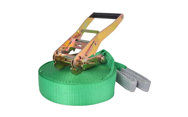 Slackline 15 M X 50 Mm - Grøn Balancereb 150 Kg