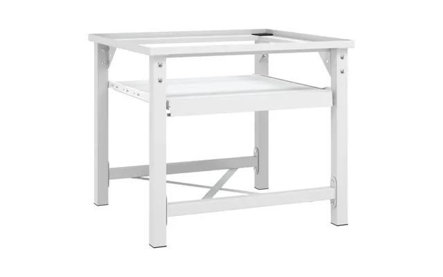 Sokkel Til Vaskemaskine Med Udtrækshylde - Hvid, Stål, 60×56,5×54,5 Cm