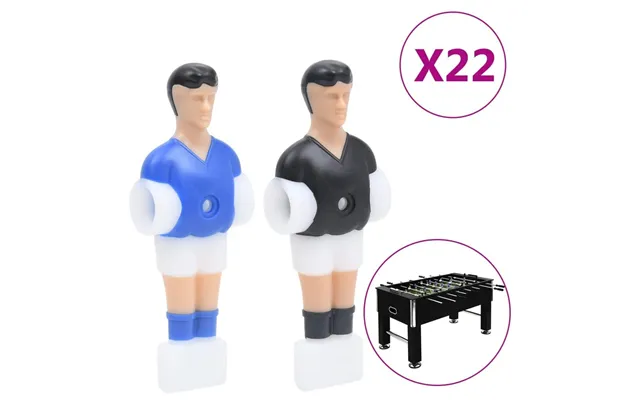 Spillerfigurer Til Bordfodbold - 22 Stk. Til 12,7 Mm Stang