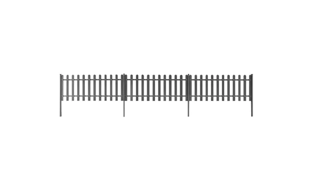 Stakit Med Stolper 3 Stk. Wpc 600x60 Cm