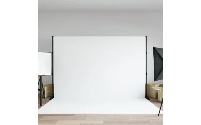 Stativ Til Fotobaggrund - Justerbart 305×243 Cm, Stål, Sort