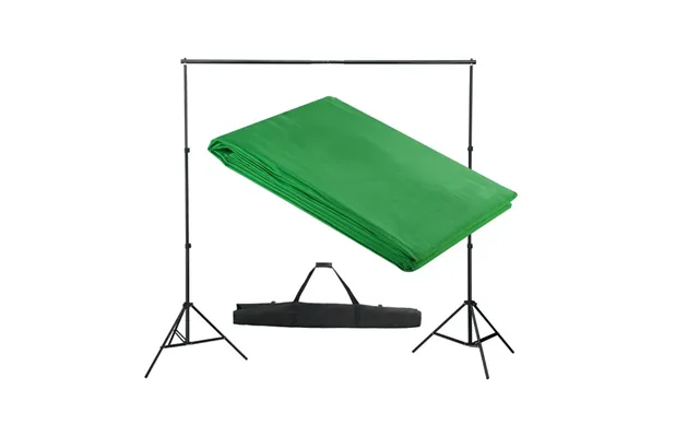 Stativsystem Til Fotobaggrund 300 × 300 Cm - Grøn Chroma Key